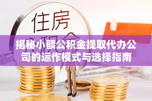 巴林左旗揭秘小额公积金提取代办公司的运作模式与选择指南